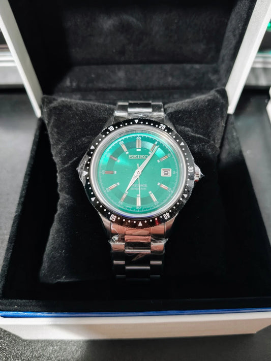 Seiko Presage Automatic Mens Watch Green Wristwatch - GPU Hub