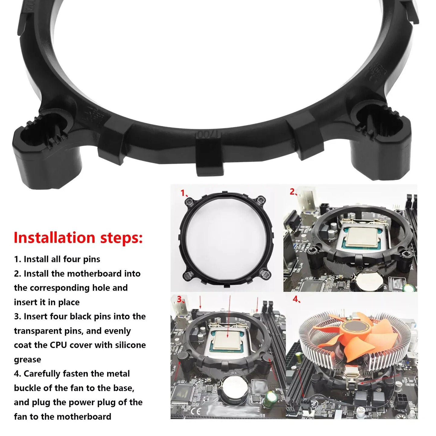 CPU Cooler Mounting Kit for Intel CPU Socket LGA1700 1200 775 1151 1155 1156 - GPU Hub