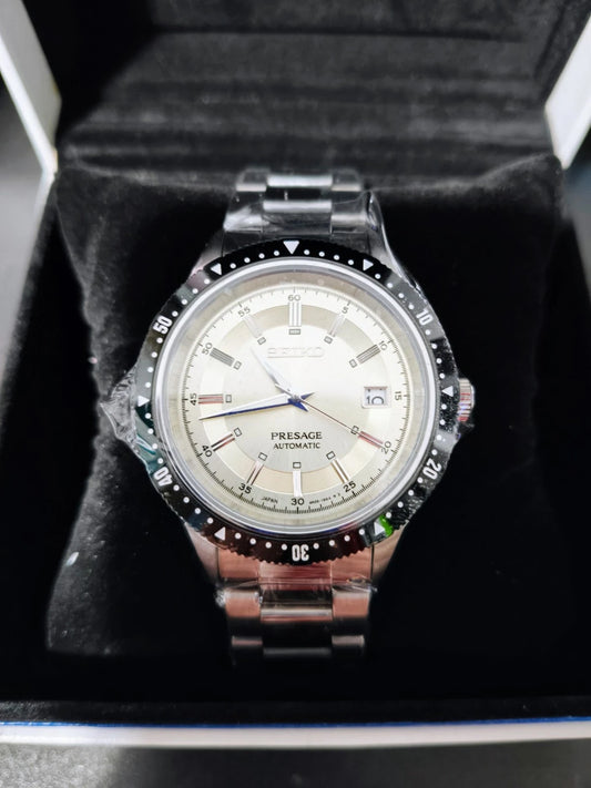 Seiko Presage Automatic Mens Watch Beige Wristwatch - GPU Hub