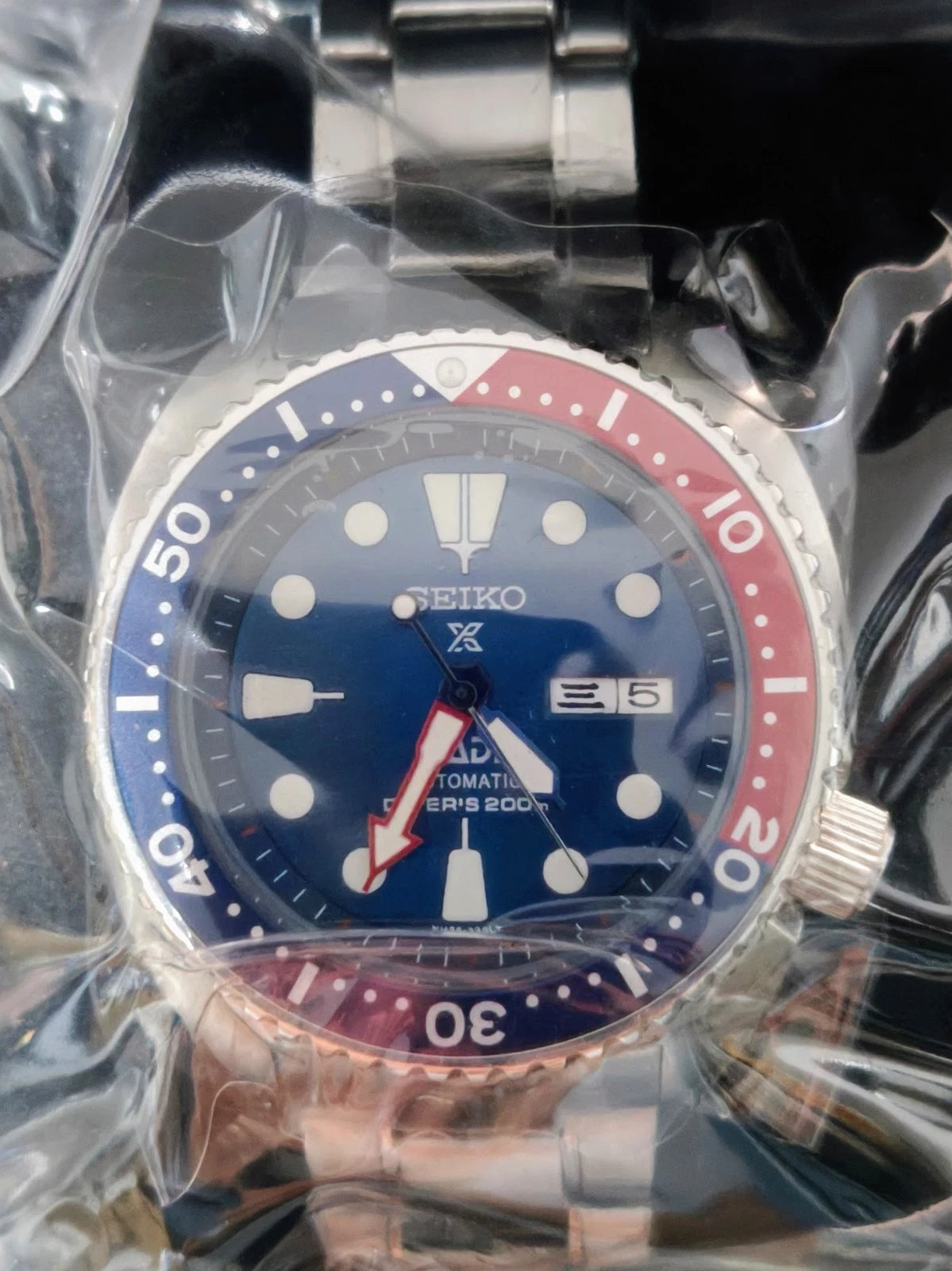 Seiko Prospex PADI Blue Red Pepsi Men's Watch Caliber 4R36 Automatic Wristwatch - GPU Hub