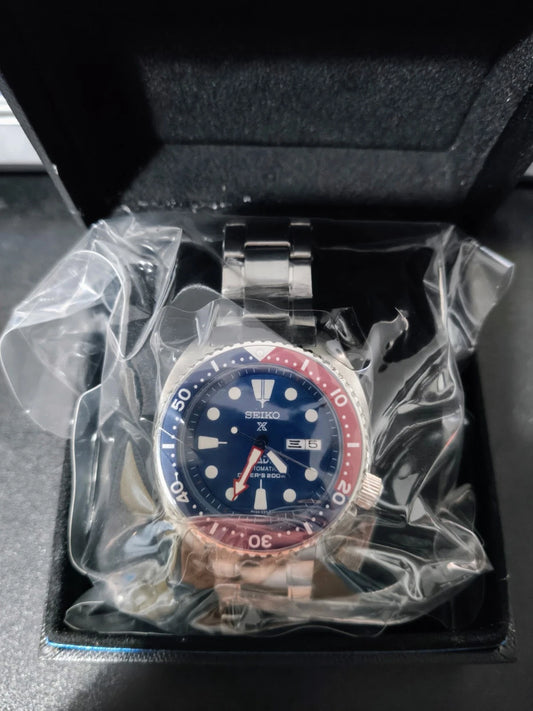 Seiko Prospex PADI Blue Red Pepsi Men's Watch Caliber 4R36 Automatic Wristwatch - GPU Hub