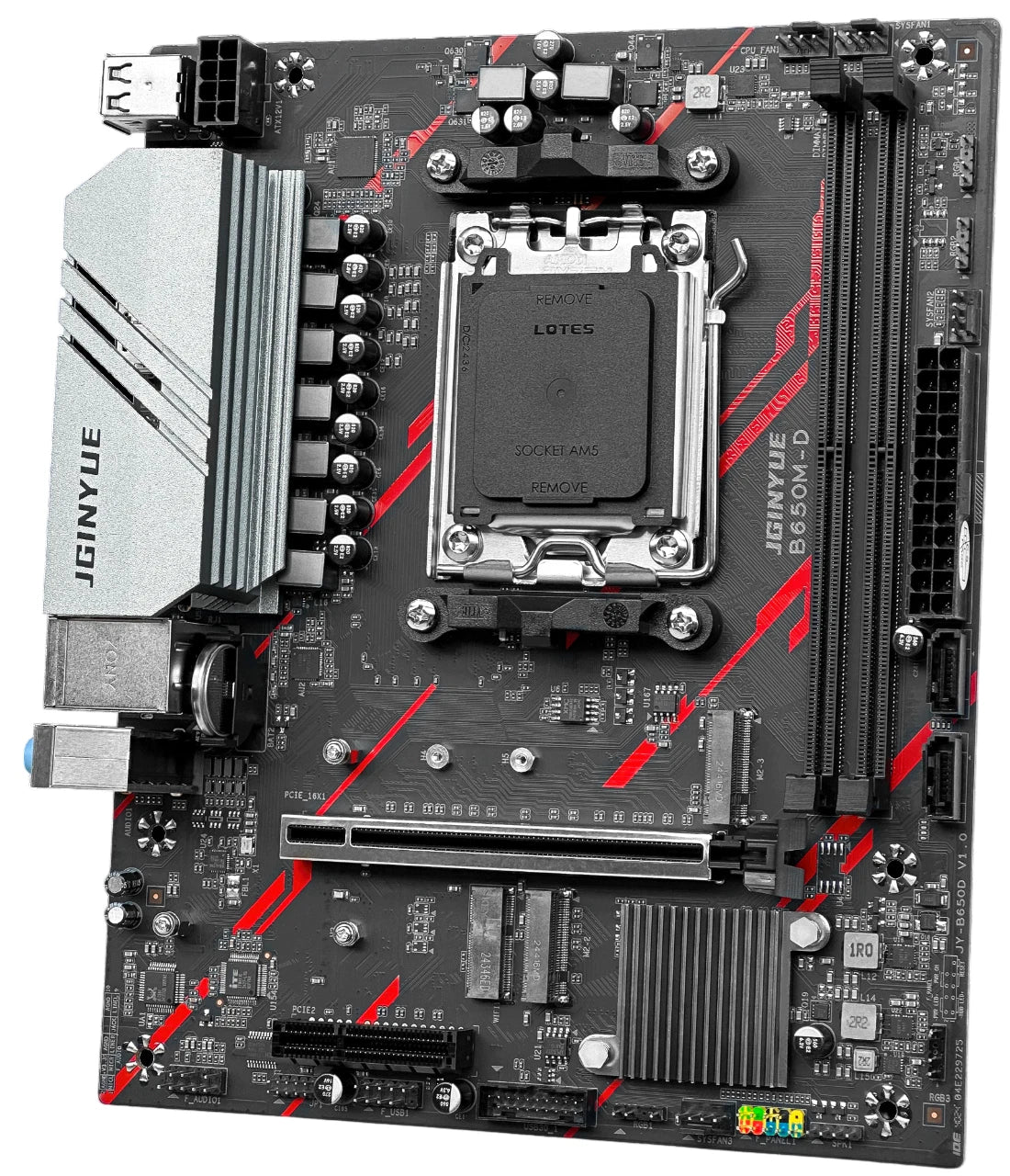 JGINYUE B650M D Motherboard AMD Ryzen AM5 Socket DDR5 MATX ARGB - GPU Hub