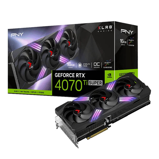 RTX 4070 Ti Super Graphics card 16GB Nvidia GeForce Gaming Ray tracing PNY XLR8 (Used) - GPU Hub