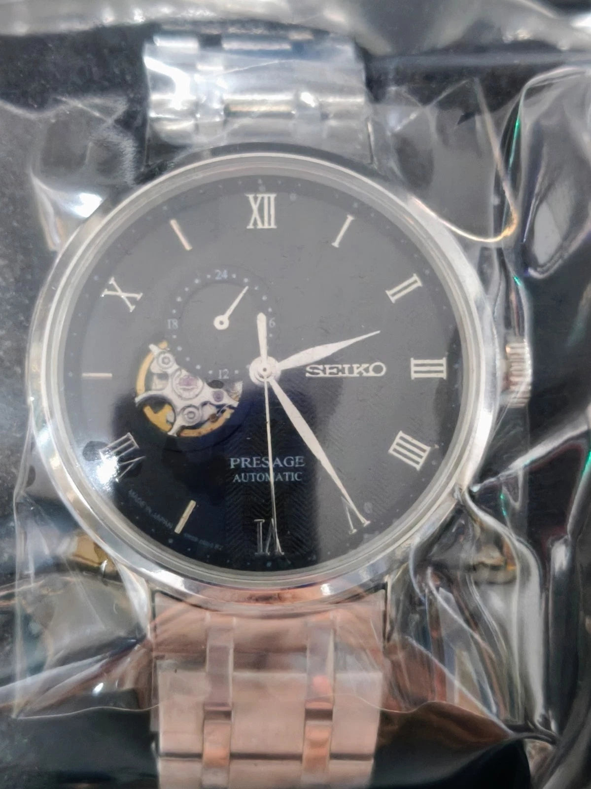 Seiko Presage Black Men's Watch Caliber 4R39 Automatic Wristwatch - GPU Hub