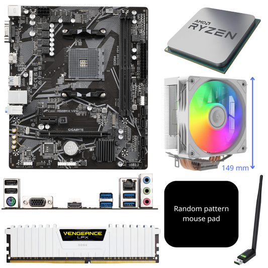 AMD Ryzen 5900X 5800X 5700X3D 5700X 5600X 5500 AM4 motherboard RAM WiFi6 USB