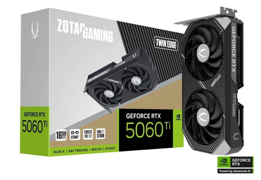 RTX 5060 Ti 16GB Graphics card Nvidia GeForce Ray tracing ZOTAC Twin Edge (Used) - GPU Hub