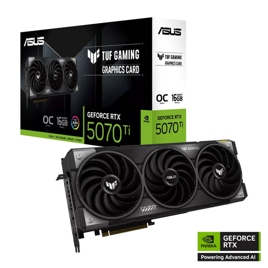 RTX 5070 Ti 16GB Graphics card Nvidia GeForce Ray tracing VR ASUS TUF Gaming OC
