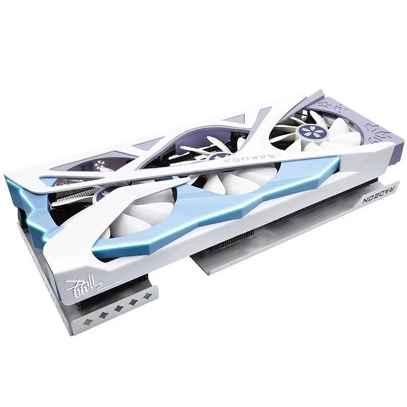 RX 7800 XT 16GB Graphics card AMD Radeon Ray tracing VR FSR Yeston Sakura Hitomi (Used)