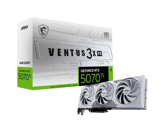 RTX 5070 Ti 16GB Graphics card Nvidia GeForce Ray tracing VR MSI VENTUS 3X PZ OC - GPU Hub