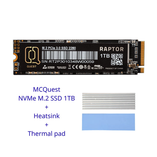 MCQuest NVMe M.2 2280 SSD 1TB PCIe - GPU Hub