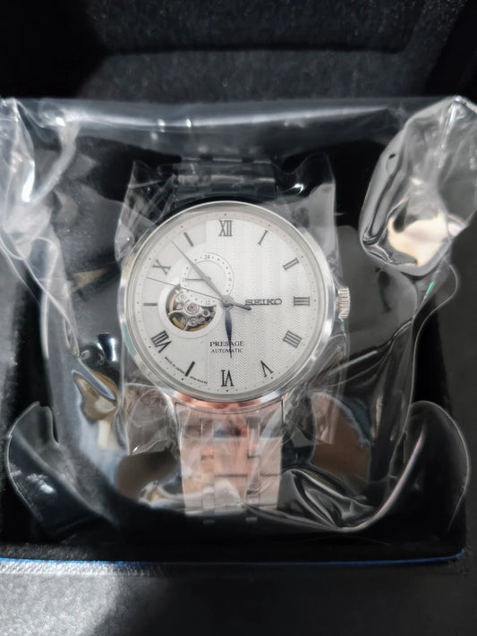 Seiko Presage White Men's Watch Caliber 4R39 Automatic Wristwatch - GPU Hub