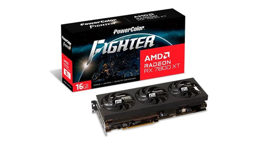 RX 7800 XT 16GB AMD Radeon PowerColor Graphics card (Used)