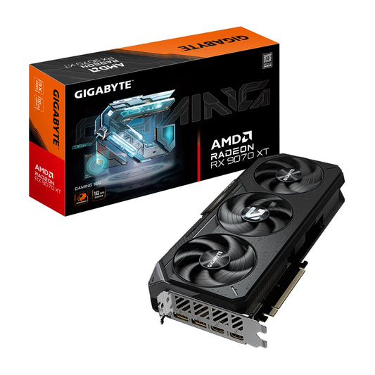 RX 9070 XT 16GB Graphics card AMD Radeon Ray tracing VR FSR Gigabyte Gaming - GPU Hub