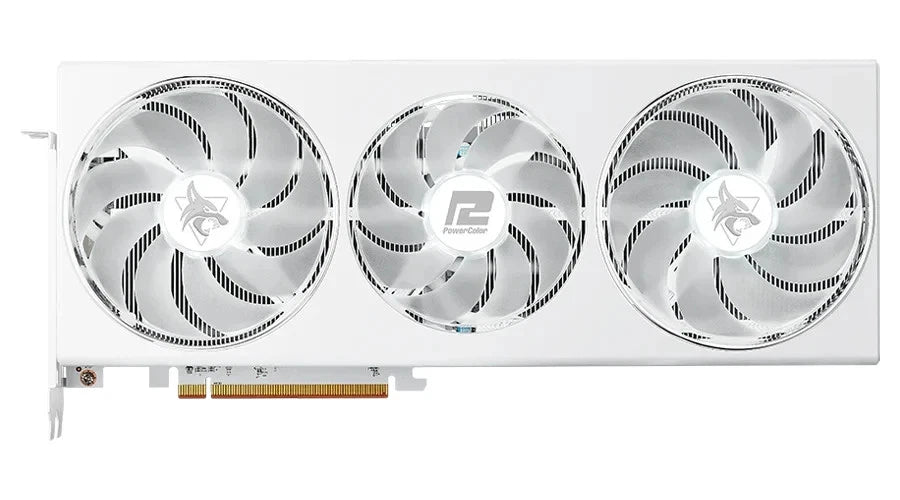 RX 7800 XT 16GB Graphics card AMD Radeon Gaming GPU PowerColor Spectral White (Used)