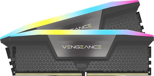 Corsair Vengeance RGB 64GB (2 x 32GB) DDR5 6000 MHz Memory RAM CUE AMD EXPO
