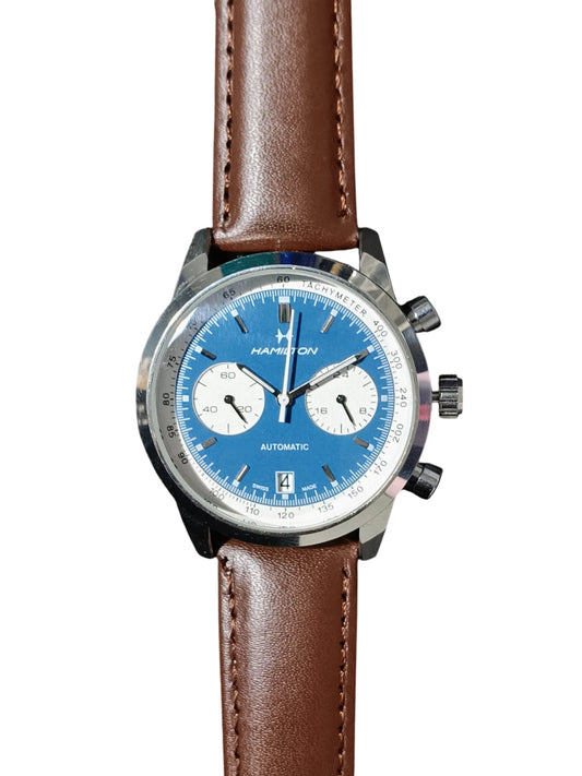 Hamilton Watch Mens Unisex Blue Wristwatch