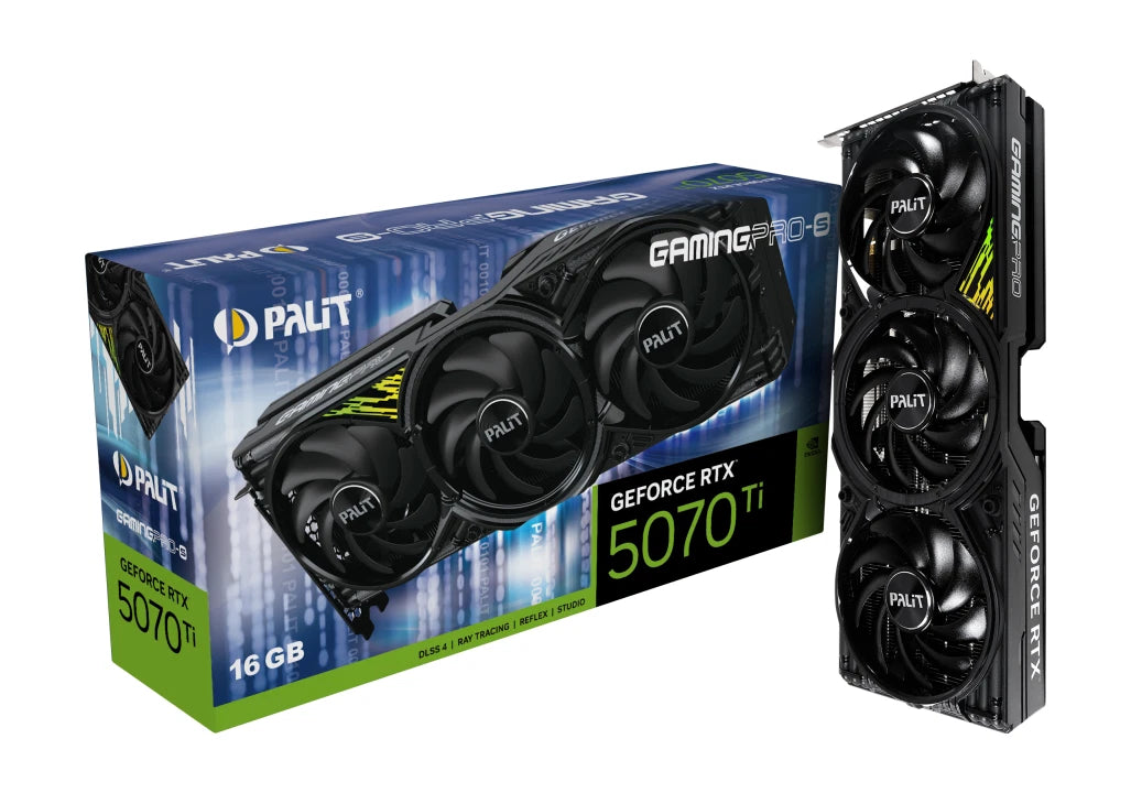 RTX 5070 Ti 16GB Graphics card Nvidia GeForce Ray tracing VR Palit GamingPro-S - GPU Hub