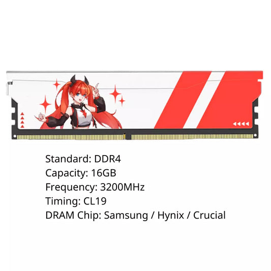 DDR4 RAM 16GB 3200Mhz DDR4-3200 PC4-25600 Memory SDRAM (New) - GPU Hub