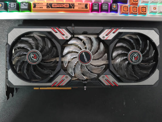 RX 6800 16GB Graphics card AMD Radeon VR FSR ASRock Phantom Gaming D OC (Loose/broken cooler joint fixed by cable tie) - GPU Hub