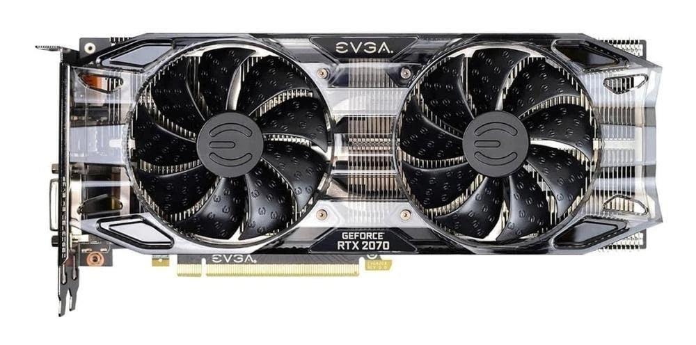 RTX 2070 8GB Graphics card Nvidia GeForce Ray tracing VR DLSS EVGA Black (Used) - GPU Hub