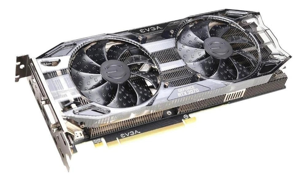 RTX 2070 8GB Graphics card Nvidia GeForce Ray tracing VR DLSS EVGA Black (Used) - GPU Hub