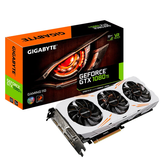 GTX 1080 Ti 11GB Nvidia GeForce Gigabyte Gaming OC White Graphics card (Used)