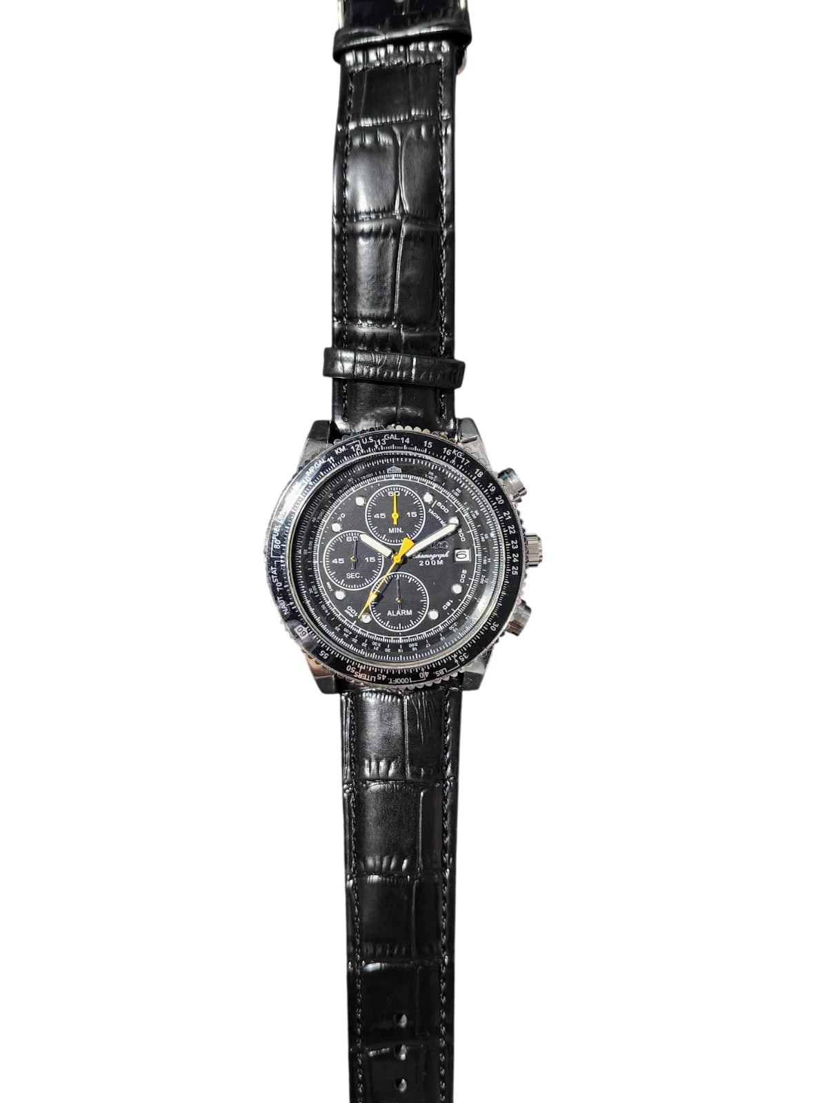 Seiko Watch Mens Black Wristwatch
