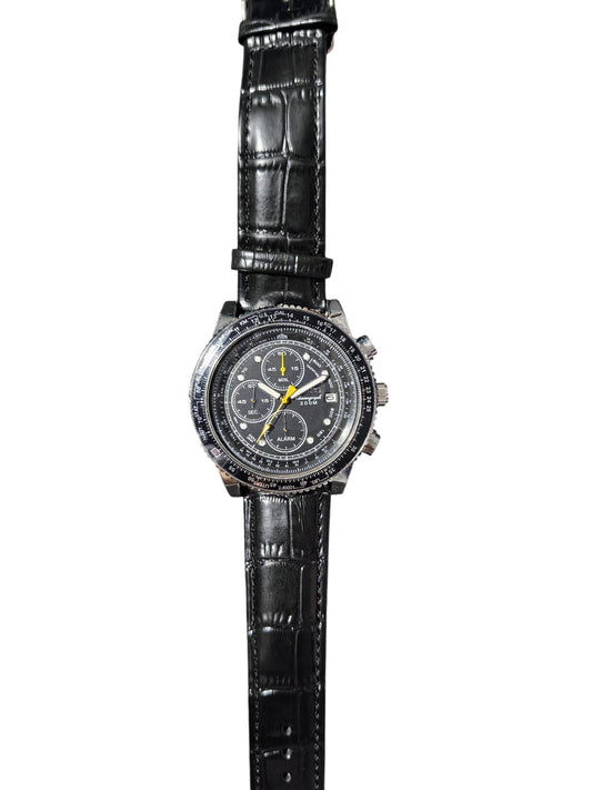 Seiko Watch Mens Black Wristwatch