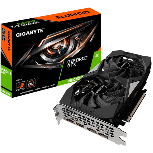 GTX 1660 Super 6GB Nvidia GeForce Gigabyte WindForce OC Graphics card (Used)
