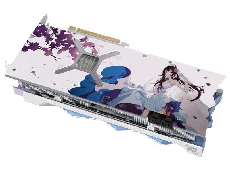 RX 6700 XT 12GB Graphics card AMD Radeon Gaming GPU Yeston Sakura Hitomi (Used)